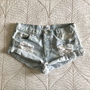 2/$30🍑 ONE TEASPOON Bandit Jean Shorts in “Wilde”